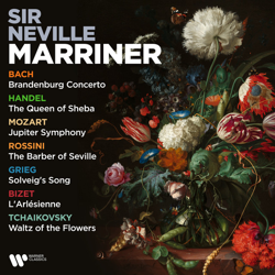 "Handel: The Queen of Sheba - Bach: Brandenburg Concerto - Mozart: Jupiter Symphony - Rossini: The Barber of Seville - Grieg: Solveig's Song - Bizet: L'Arlésienne - Tchaikovsky: Waltz of the Flowers" Album Art