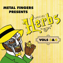 "Metal Fingers Presents: Special Herbs Vol. 3 & 4" Album Art