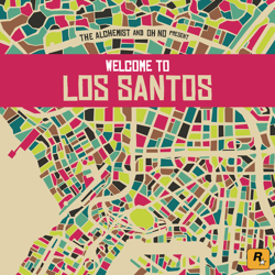 "The Alchemist & Oh No Present Welcome To Los Santos" Album Art