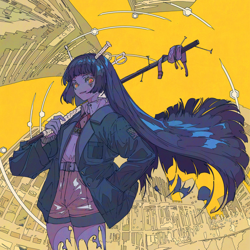 "夜撫でるメノウ / 幽霊東京" Album Art